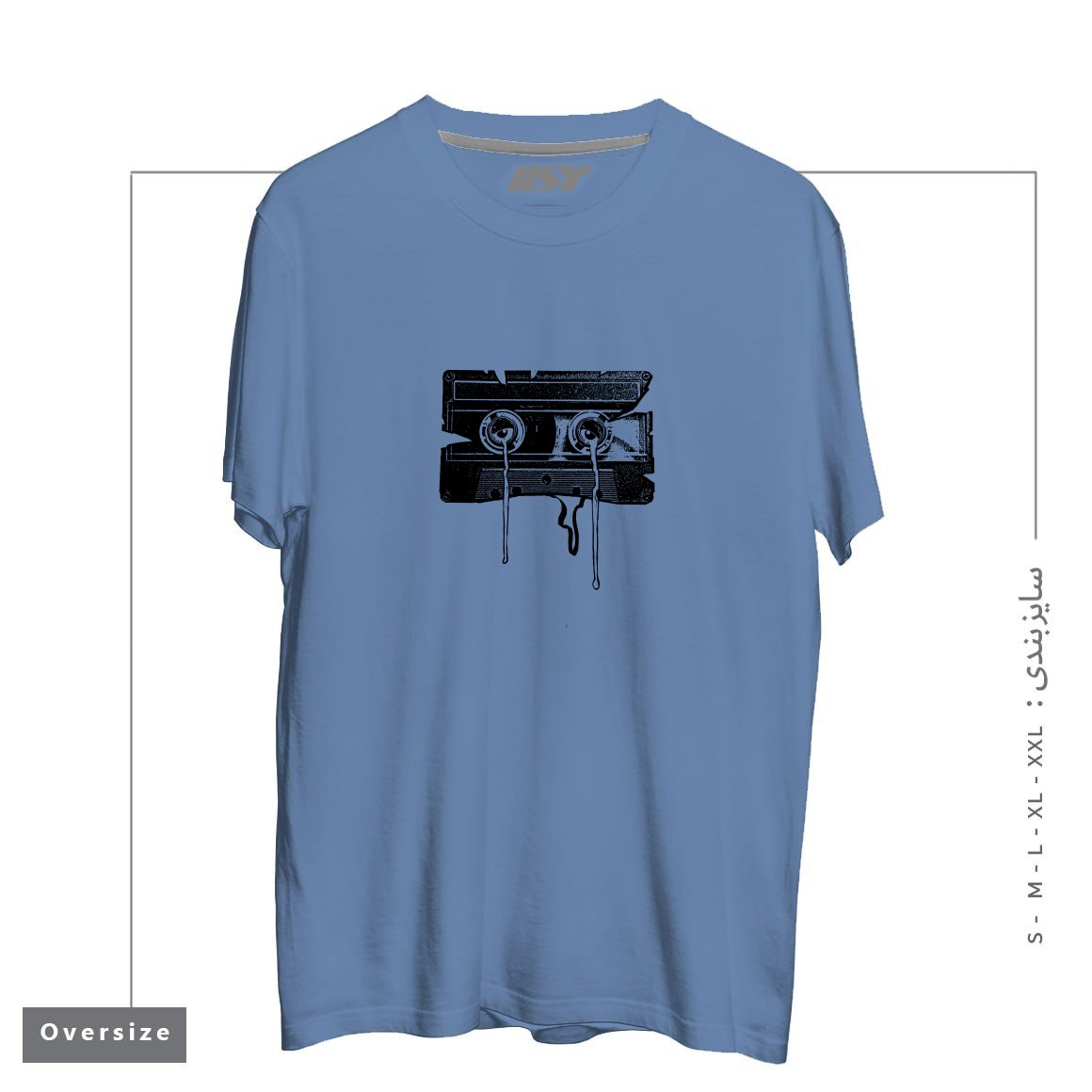 تیشرت اورسایز طرح CASSETTE MEMORIES