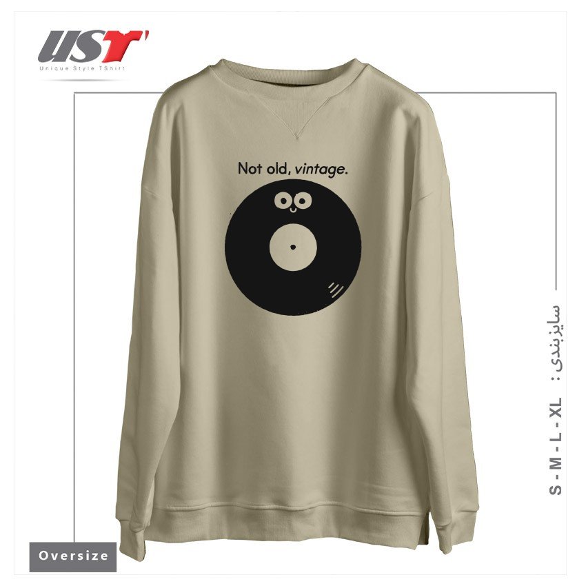 سوییشرت اورسایز طرح FEELING GROOVY