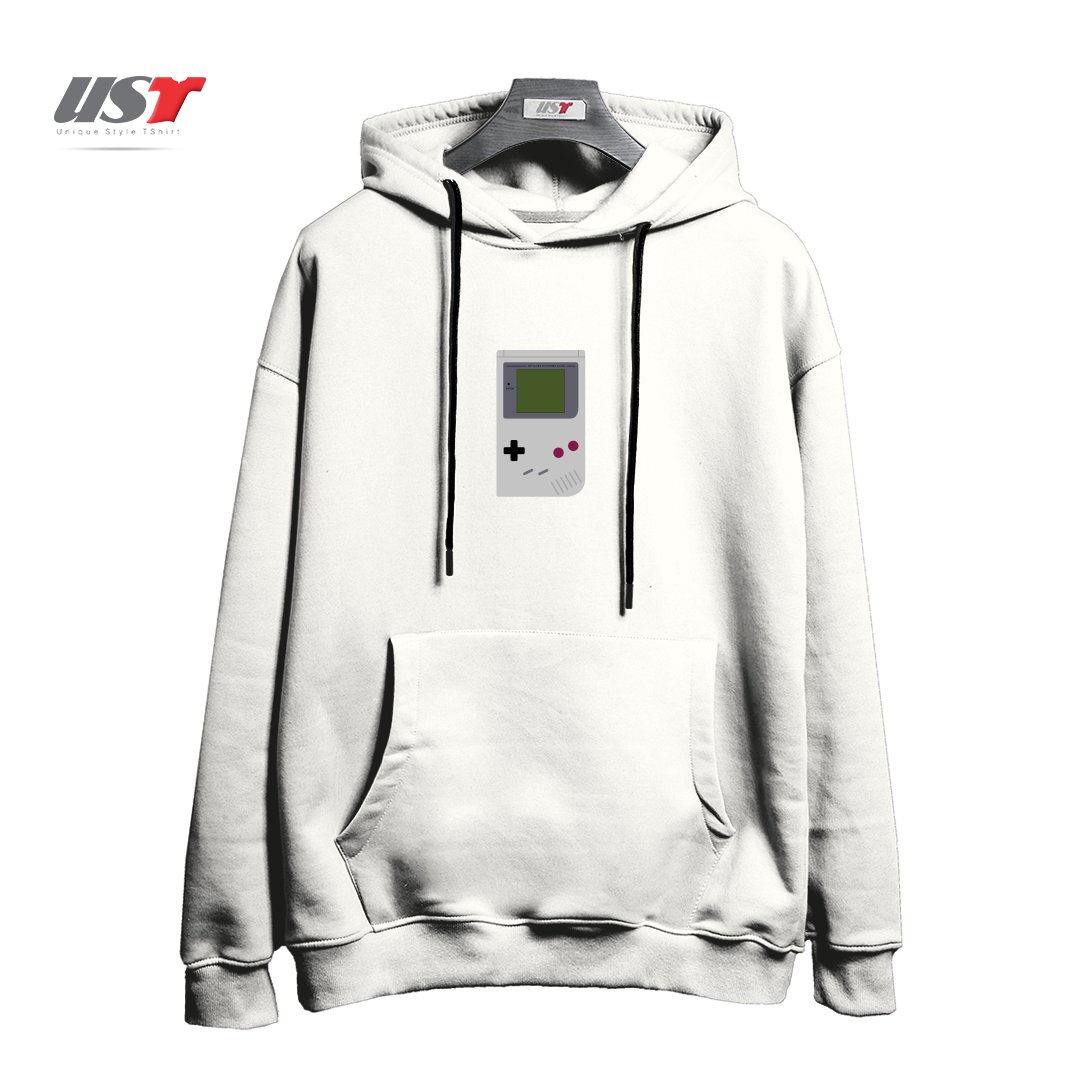 طرح GAMEBOY هودی اورسایزرنگ سفید