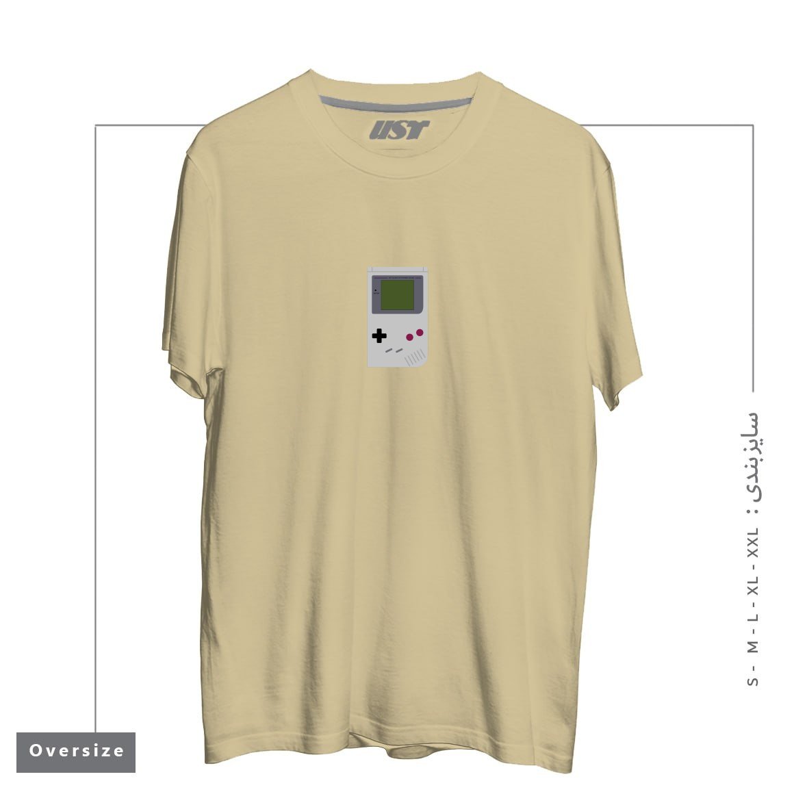 تیشرت اورسایز طرح GAMEBOY