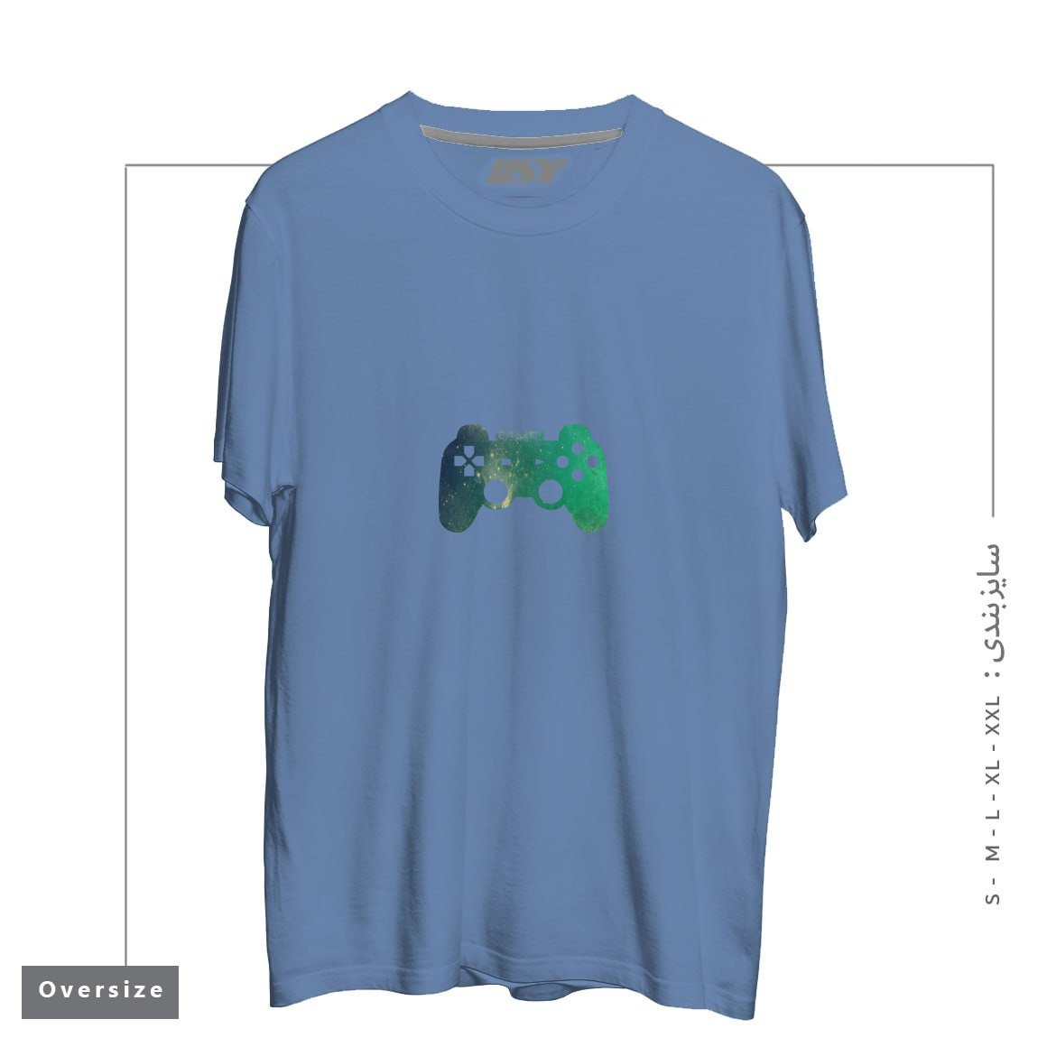 تیشرت اورسایز طرح GAMER TEE