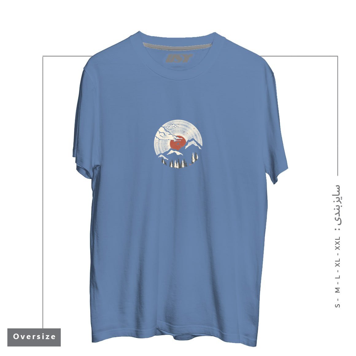 تیشرت اورسایز طرح MTN LP