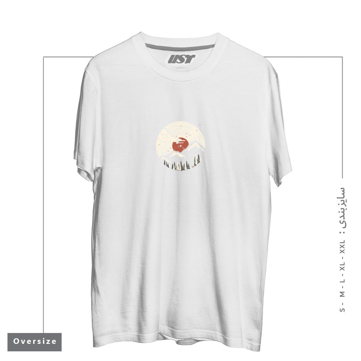 تیشرت اورسایز طرح MTN LP