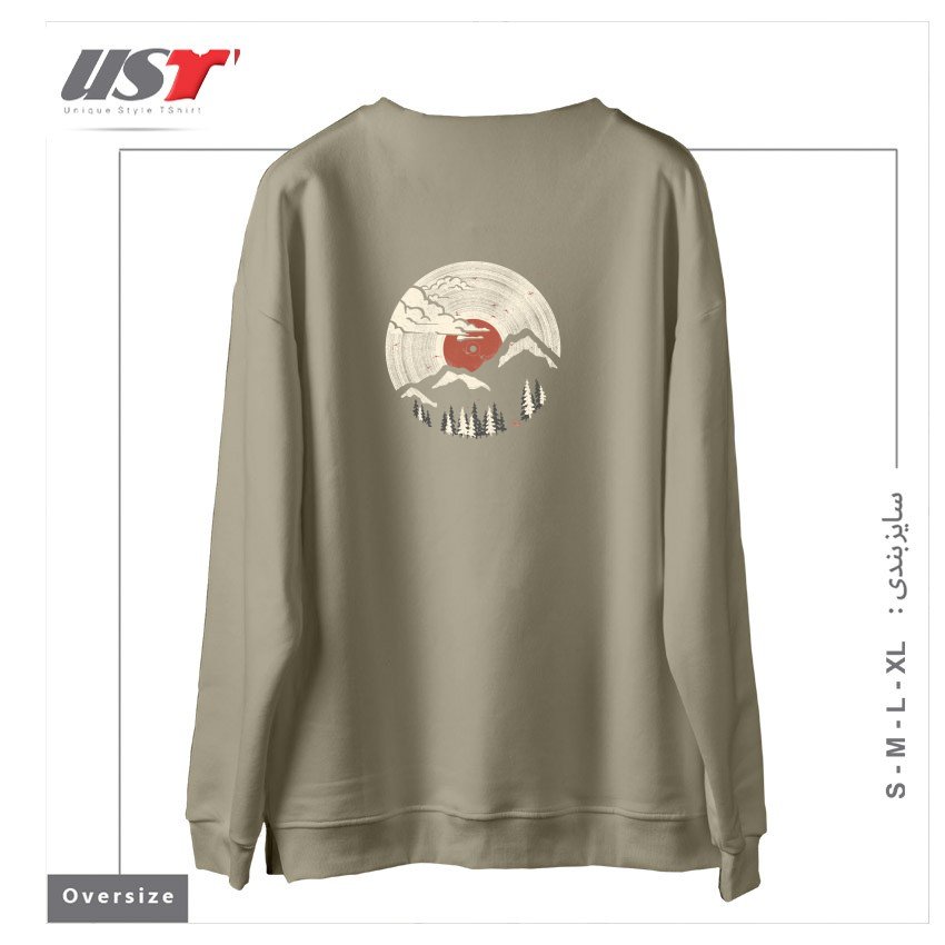 طرح MTN LP سوییشرت اورسایزرنگ نخودی