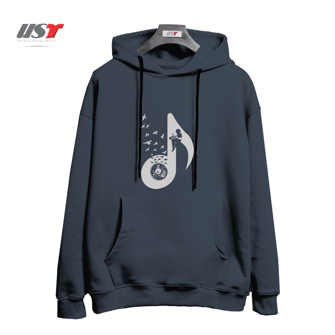 هودی اورسایز طرح MUSICAL - HANG DRUM