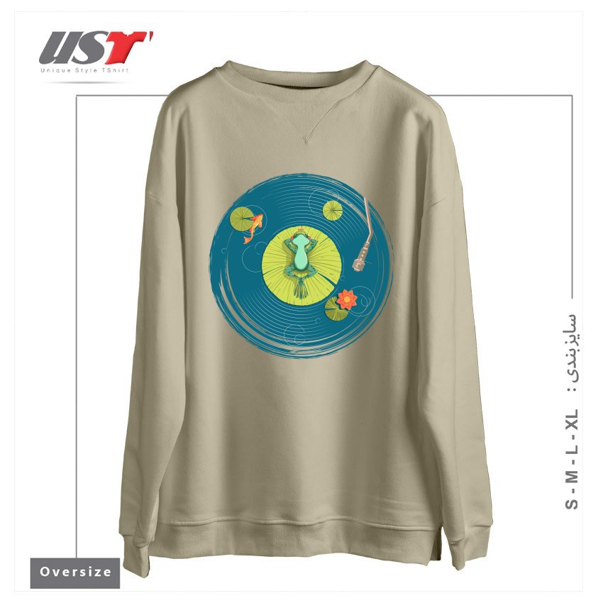 سوییشرت اورسایز طرح RELAX