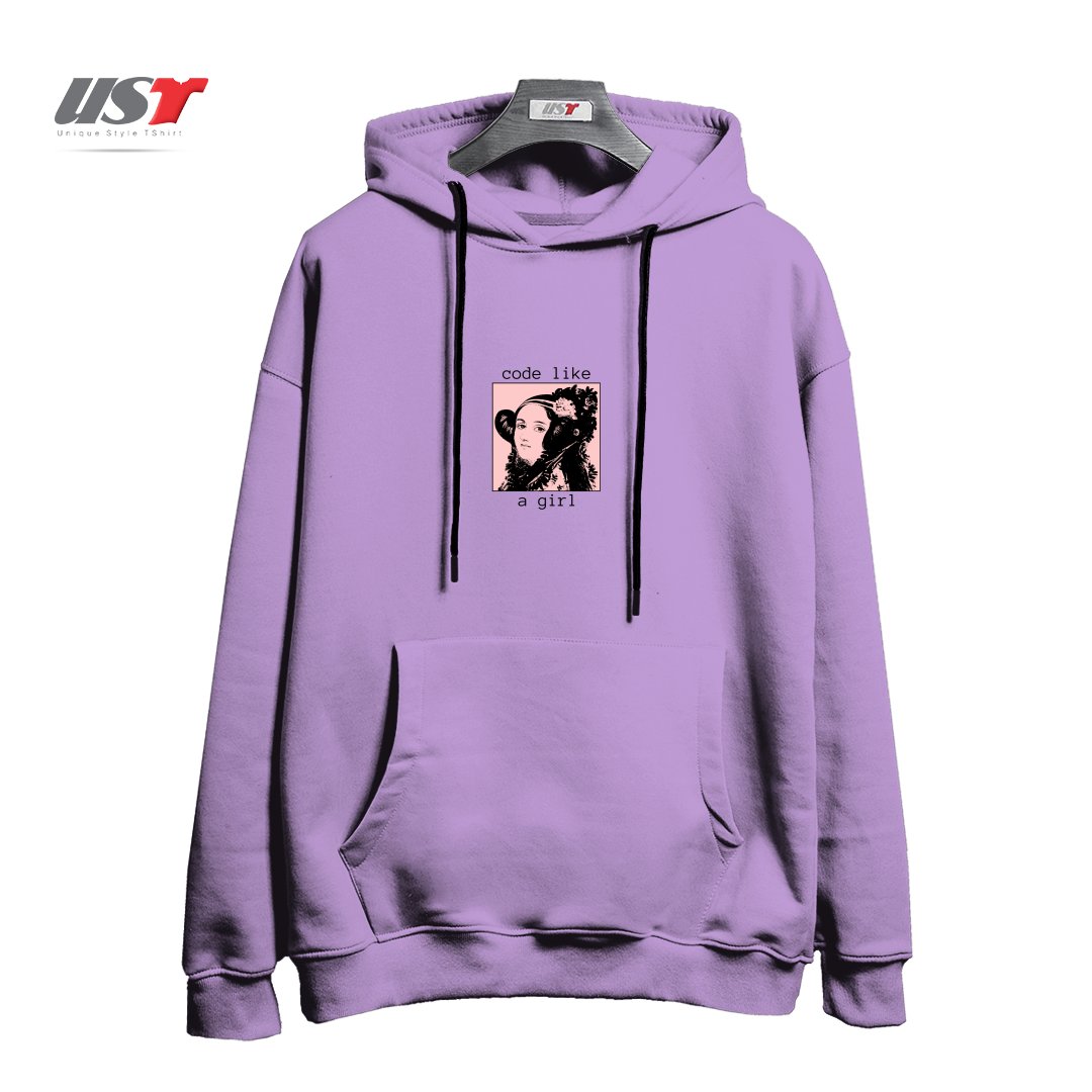 طرح ADA LOVELACE - GIRL CODE هودی اورسایزرنگ یاسی
