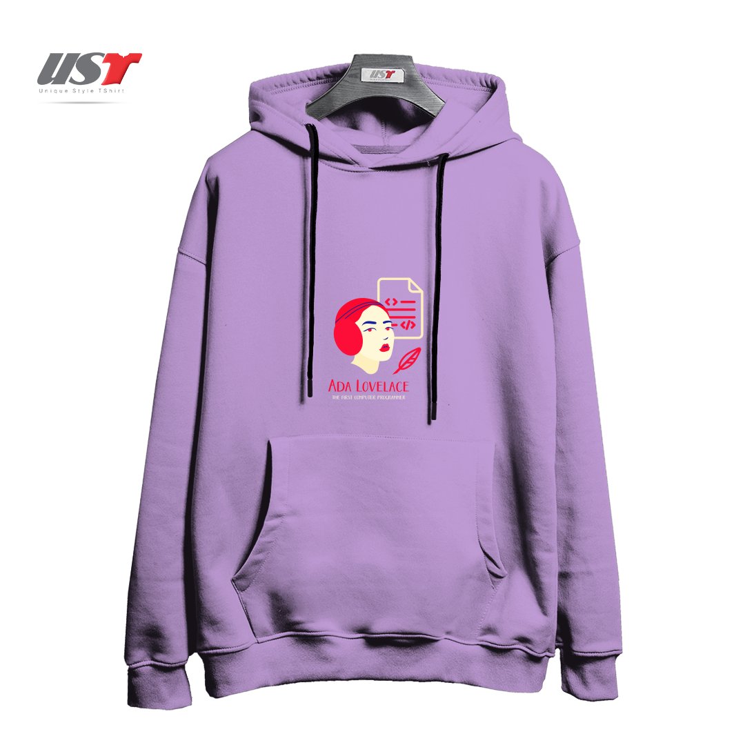 طرح ADA LOVELACE هودی اورسایزرنگ یاسی