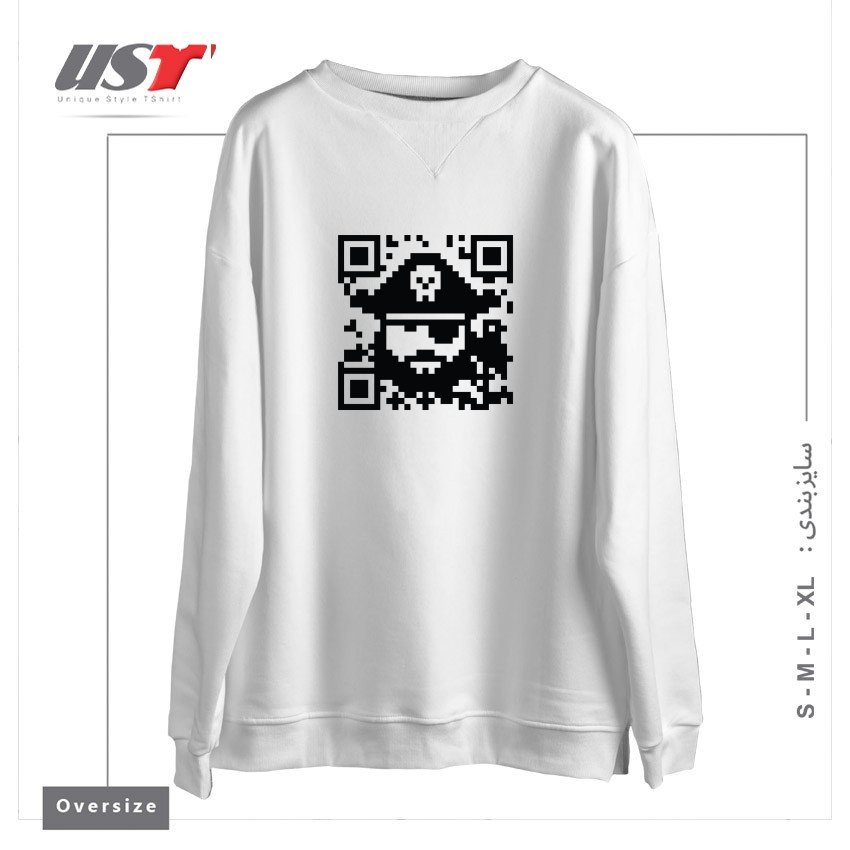 سوییشرت اورسایز طرح ARRRGMENTED REALITY