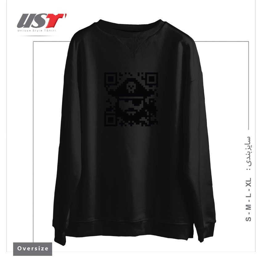 سوییشرت اورسایز طرح ARRRGMENTED REALITY