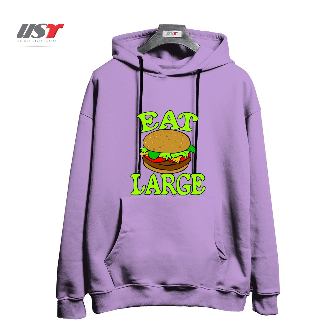 طرح GYM WORKOUT FITNESS BULKING BODYBUILDING MOTIVATIONAL EAT LARGE هودی اورسایزرنگ یاسی