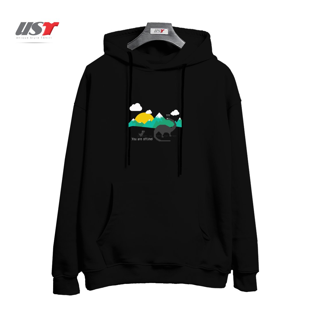 طرح C-REX هودی اورسایزرنگ مشکی