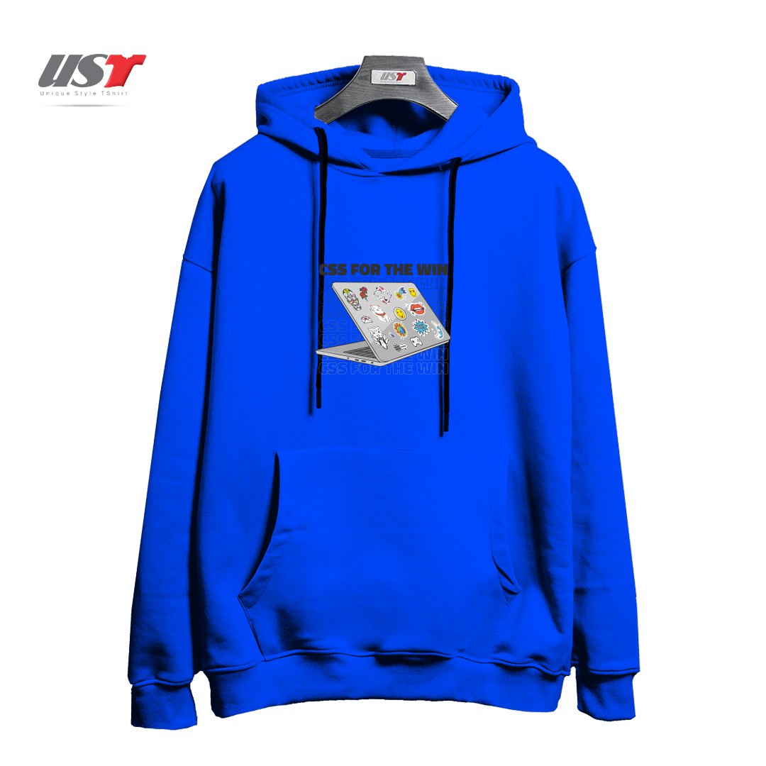 طرح CSS FOR THE WIN QUOTE WEB DEVELOPER هودی اورسایزرنگ آبی شالی