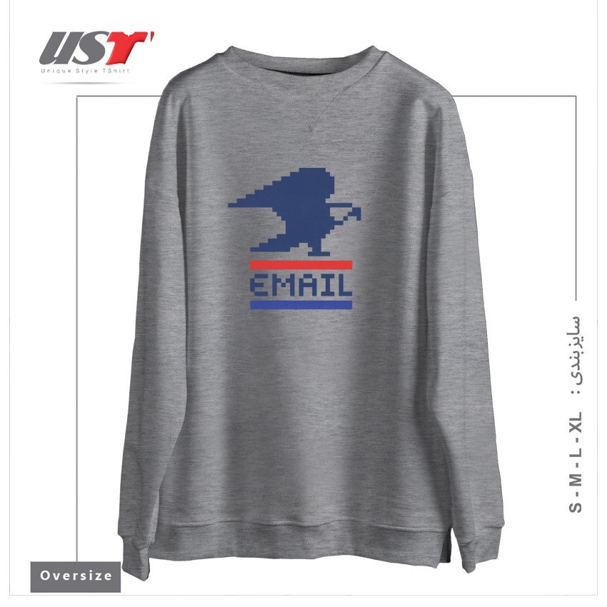سوییشرت اورسایز طرح EMAIL