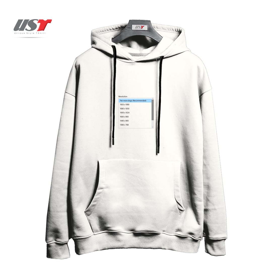 طرح EVERY DAY RESOLUTION هودی اورسایزرنگ سفید