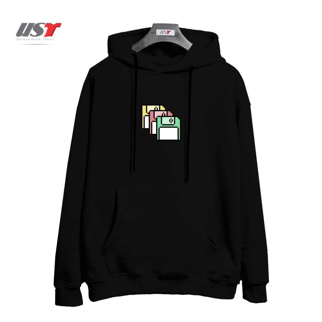 هودی اورسایز طرح FLOPPY DISKS - PIXEL ART