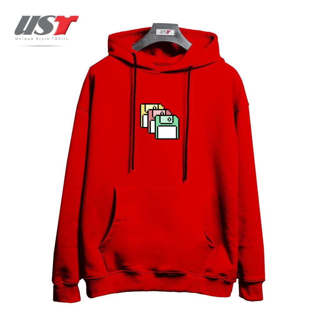 هودی اورسایز طرح FLOPPY DISKS - PIXEL ART