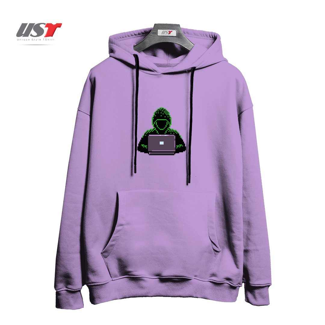 طرح HACKER PIXEL ART T-SHIRT هودی اورسایزرنگ یاسی