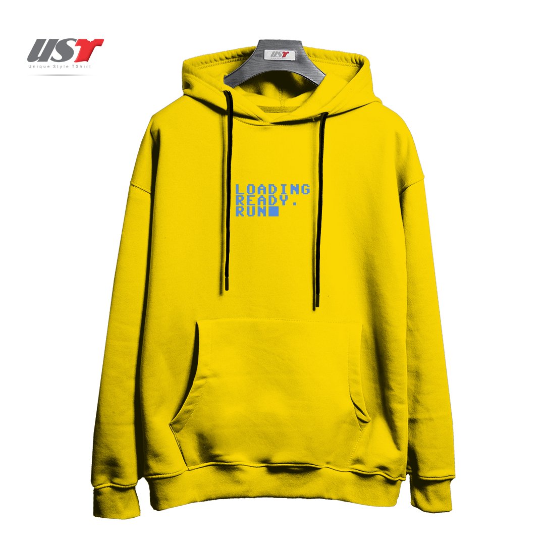 طرح LOADING هودی اورسایزرنگ زرد