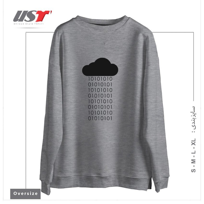 سوییشرت اورسایز طرح PROGRAMMER1