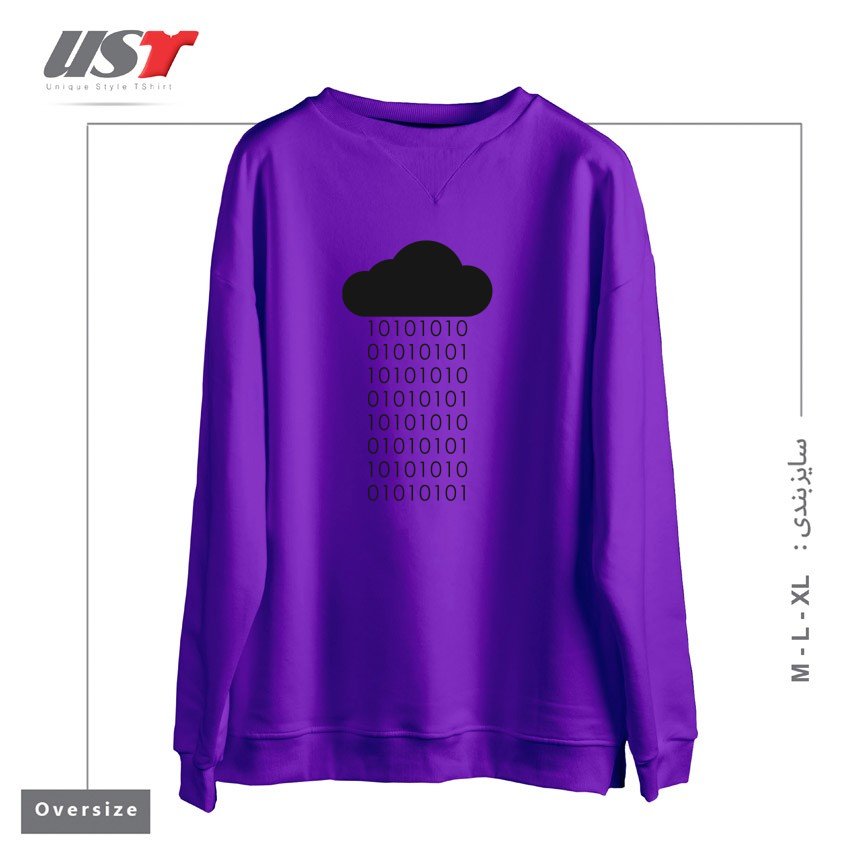 سوییشرت اورسایز طرح PROGRAMMER1