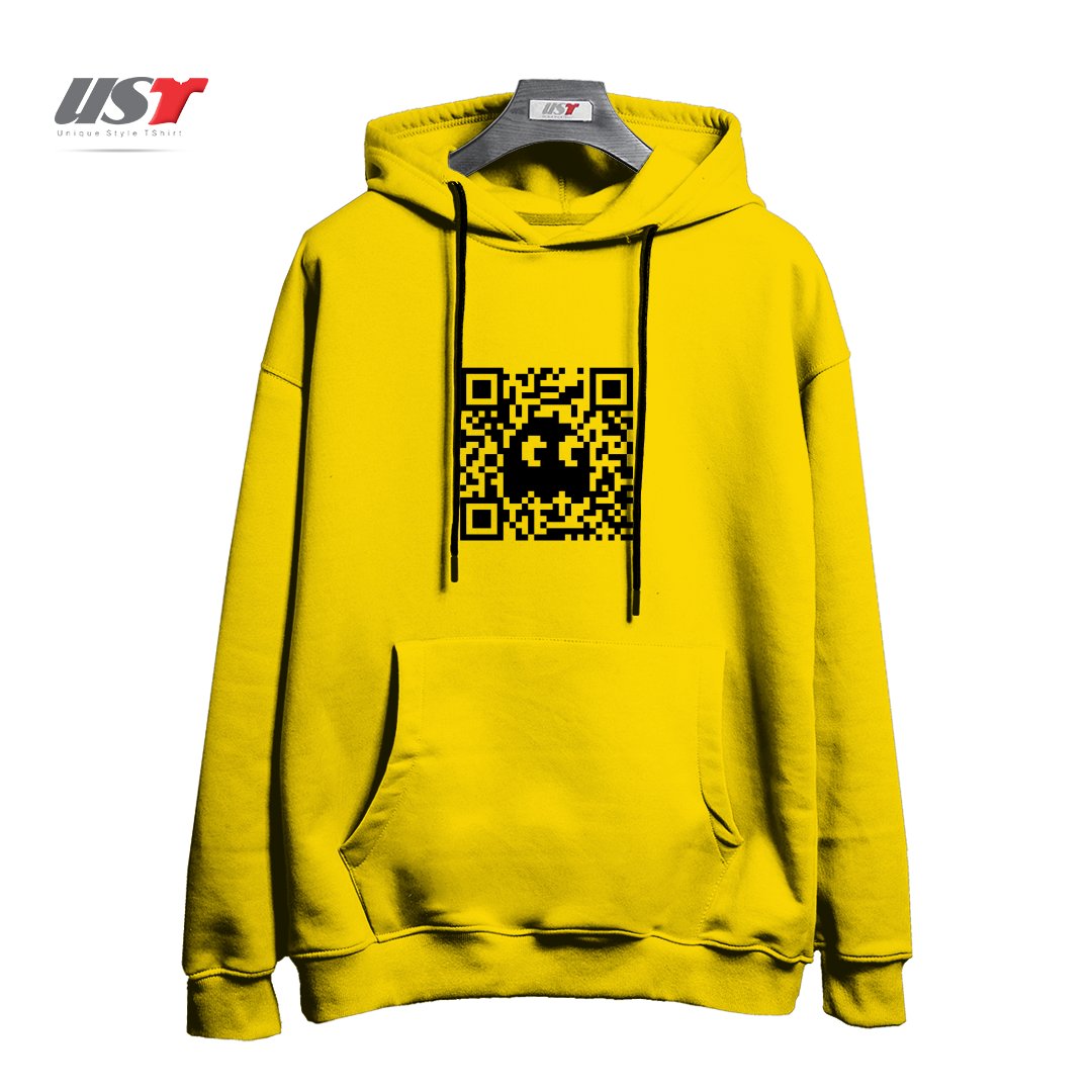 هودی اورسایز طرح QR GHOST