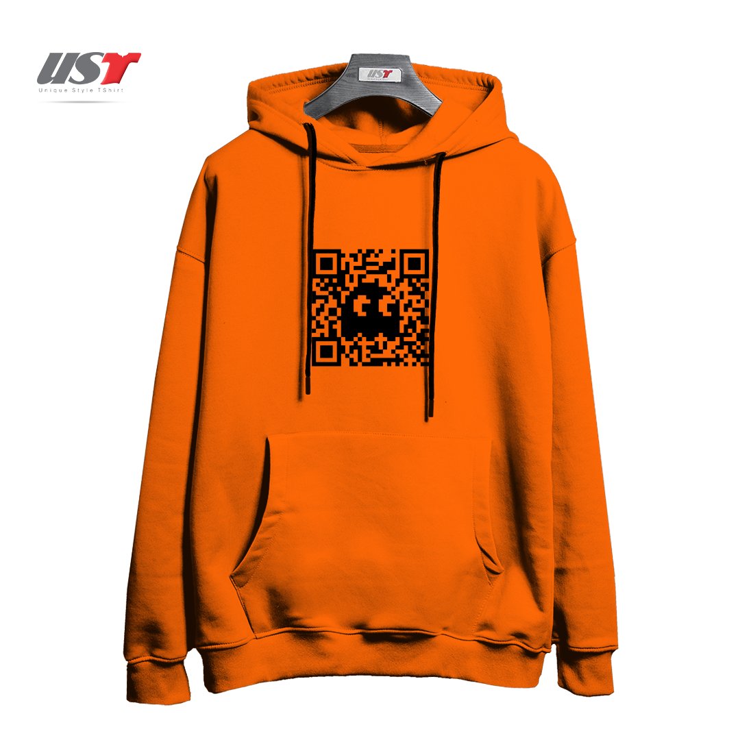 هودی اورسایز طرح QR GHOST