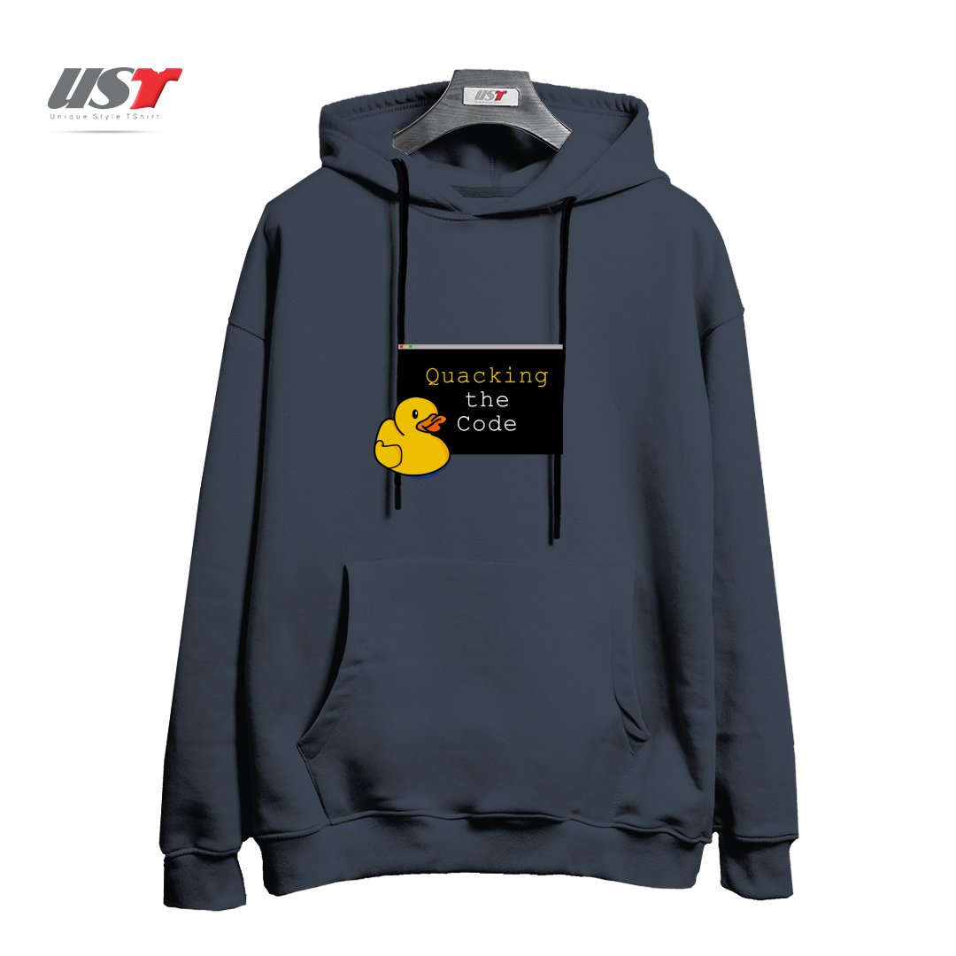 طرح QUACKING THE CODE هودی اورسایزرنگ دودی