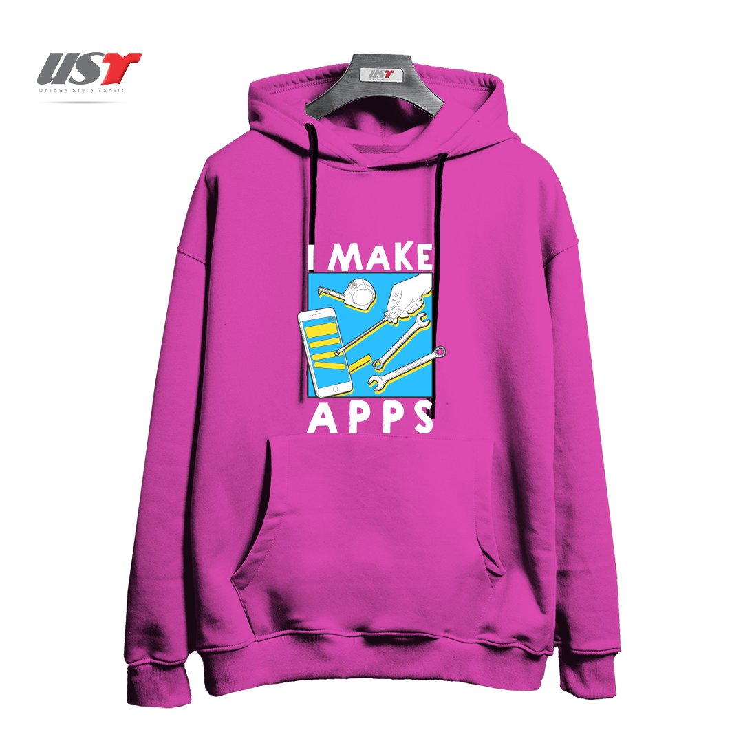 هودی اورسایز طرح THE APP GUY