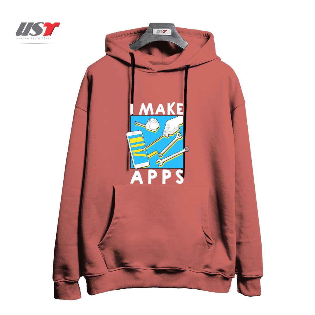 هودی اورسایز طرح THE APP GUY