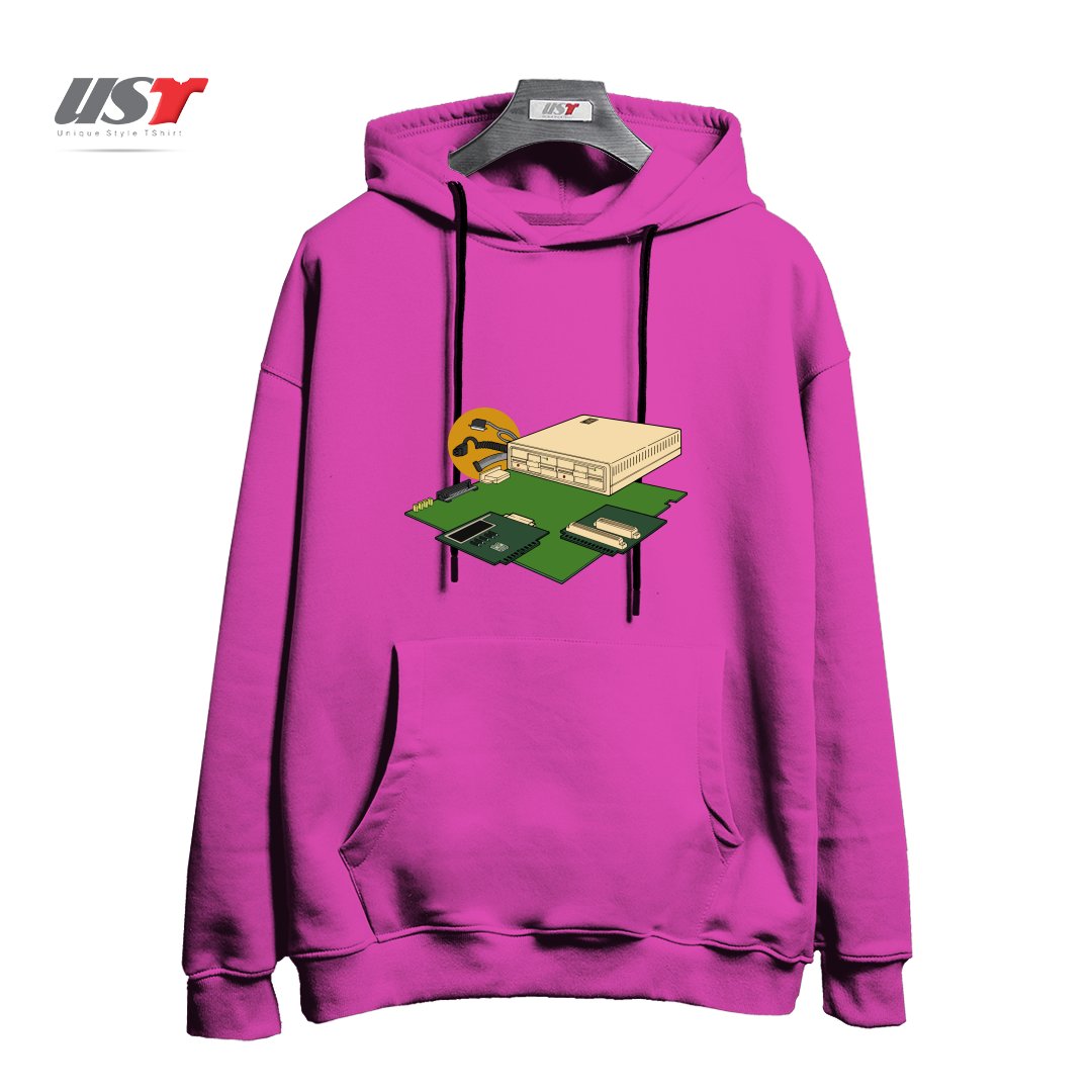هودی اورسایز طرح VINTAGE COMPUTER