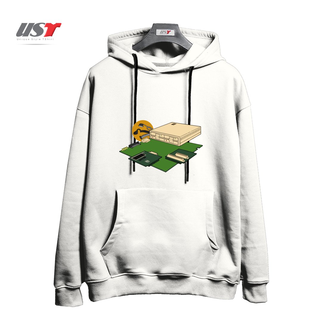 هودی اورسایز طرح VINTAGE COMPUTER