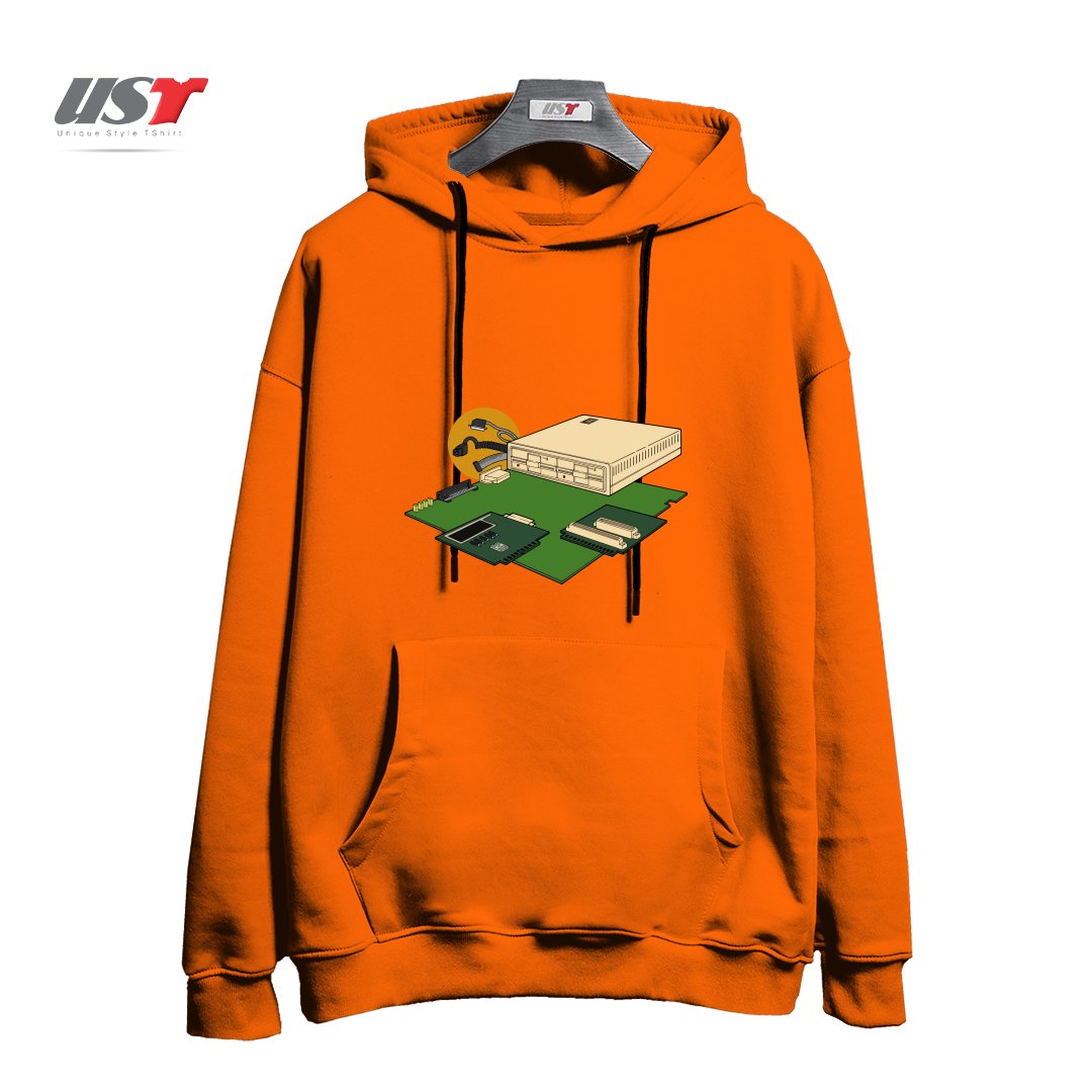 هودی اورسایز طرح VINTAGE COMPUTER