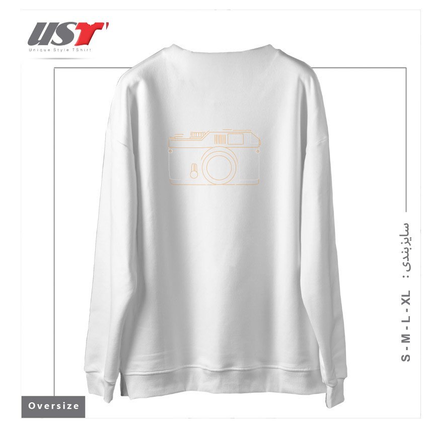 طرح BESSA-R سوییشرت اورسایزرنگ سفید