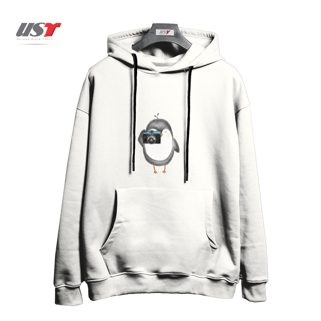 طرح BLACK & WHITE FILM PHOTOGRAPHER هودی اورسایزرنگ سفید