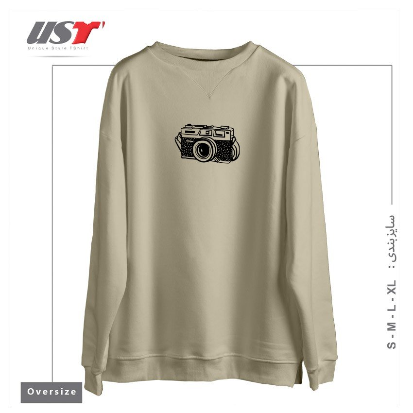سوییشرت اورسایز طرح CAMERA