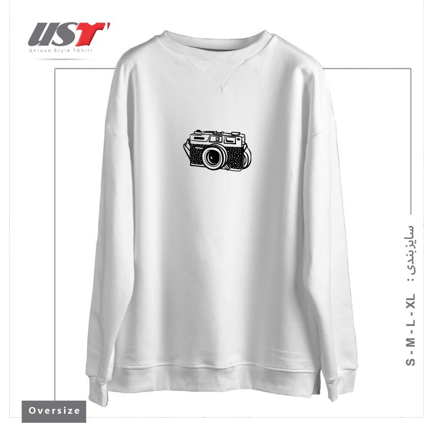 سوییشرت اورسایز طرح CAMERA