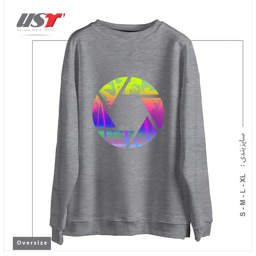 سوییشرت اورسایز طرح CAPTURE THE SUMMER