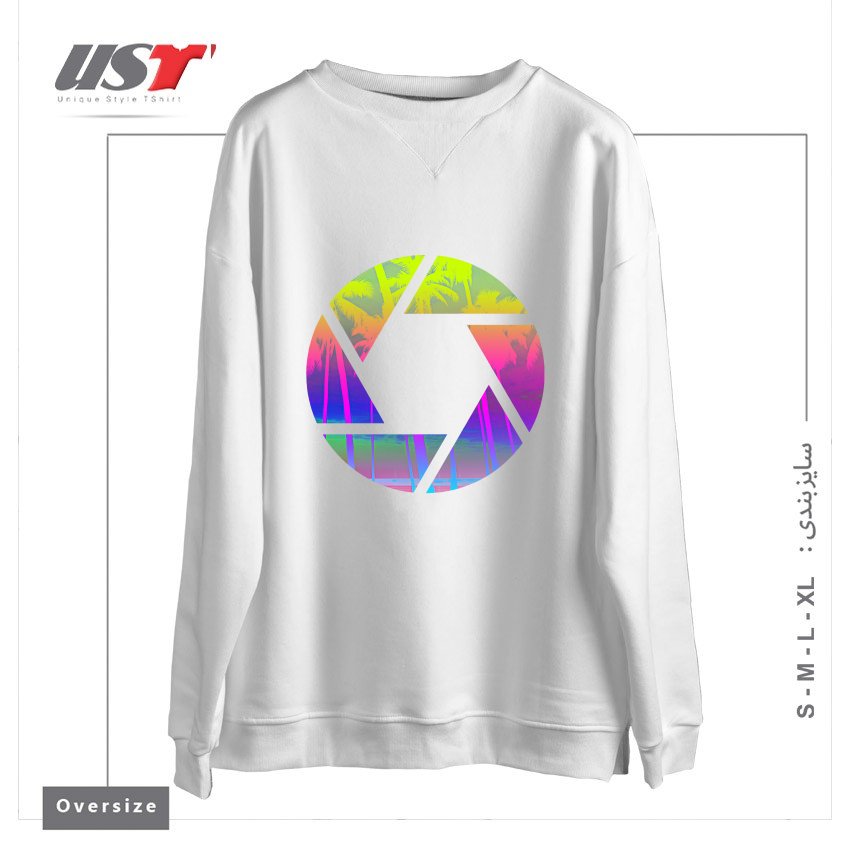 سوییشرت اورسایز طرح CAPTURE THE SUMMER