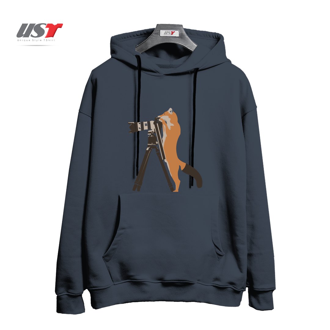 طرح FOXTOGRAPHER هودی اورسایزرنگ دودی