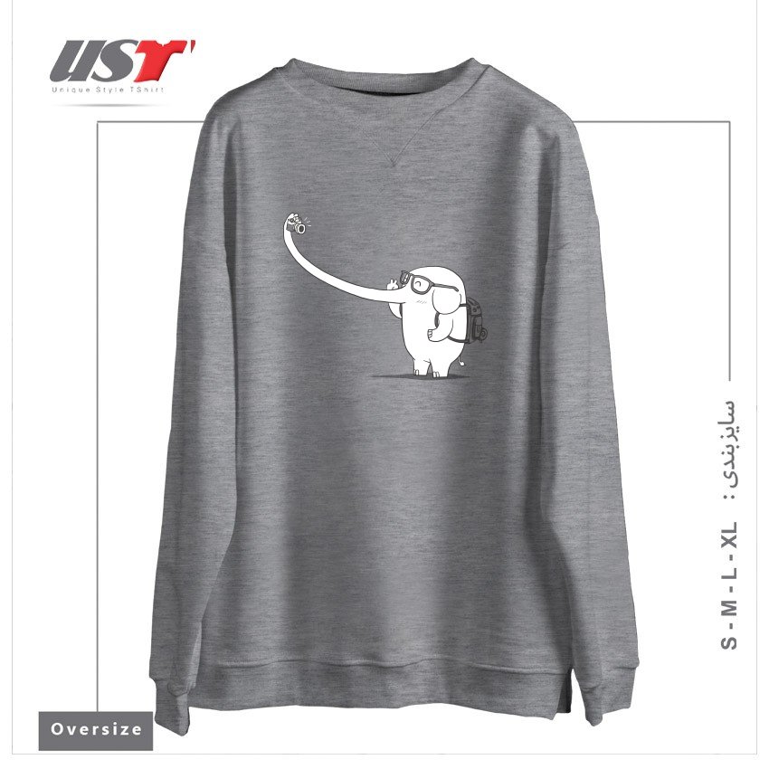 سوییشرت اورسایز طرح LONELY TRAVELLER
