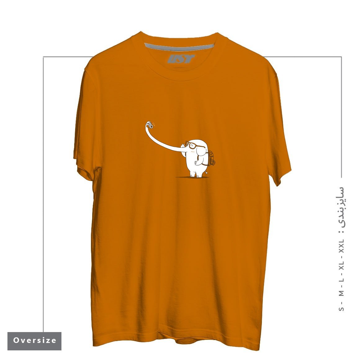 تیشرت اورسایز طرح LONELY TRAVELLER