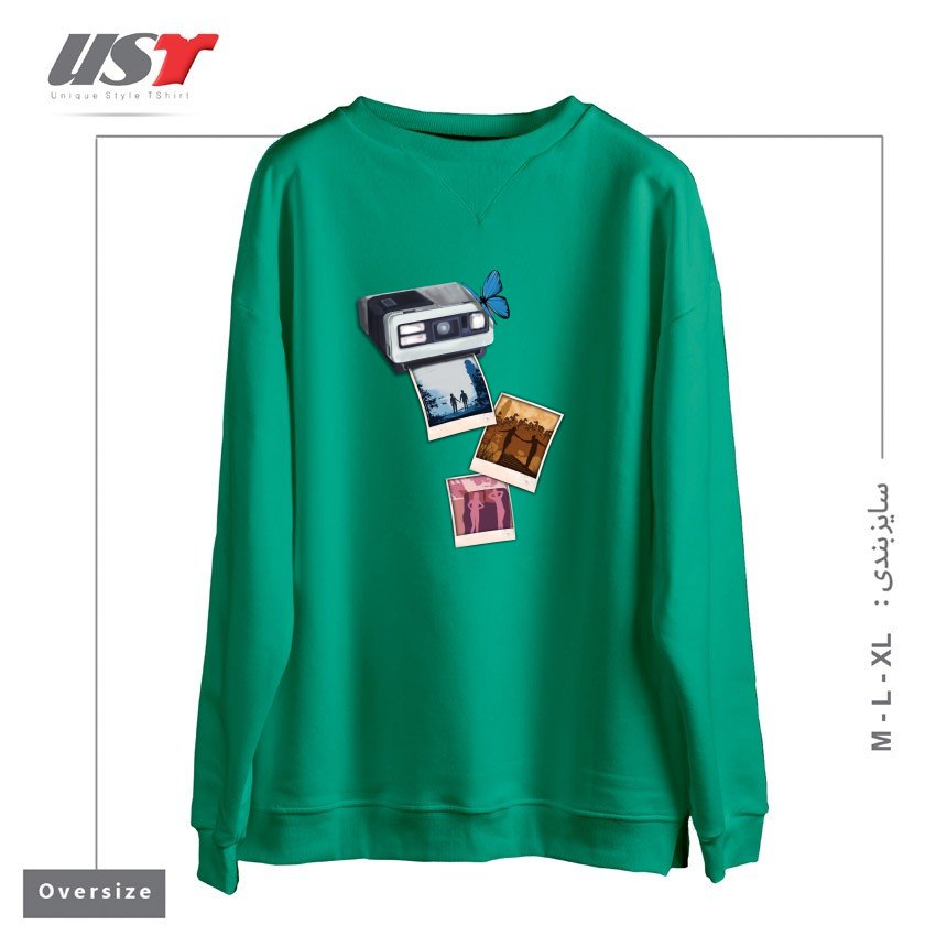 سوییشرت اورسایز طرح MEMORIES
