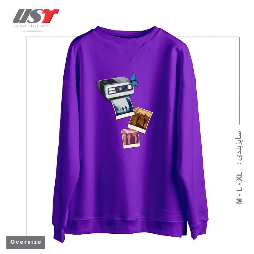 سوییشرت اورسایز طرح MEMORIES