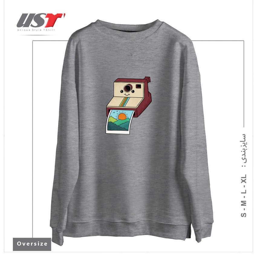 سوییشرت اورسایز طرح NATURE PHOTO