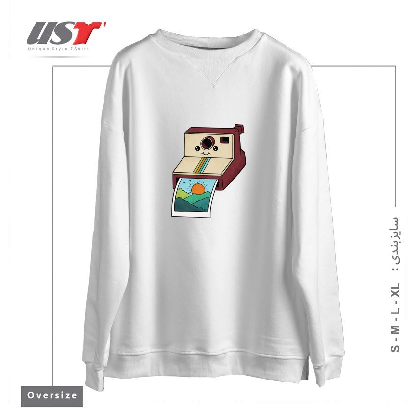 سوییشرت اورسایز طرح NATURE PHOTO