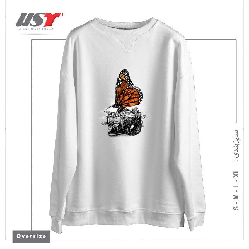 سوییشرت اورسایز طرح NATURE PHOTOGRAPHY