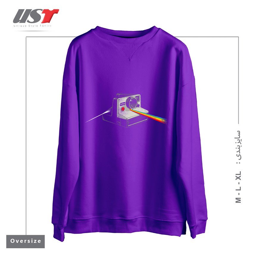 سوییشرت اورسایز طرح OLD STYLE