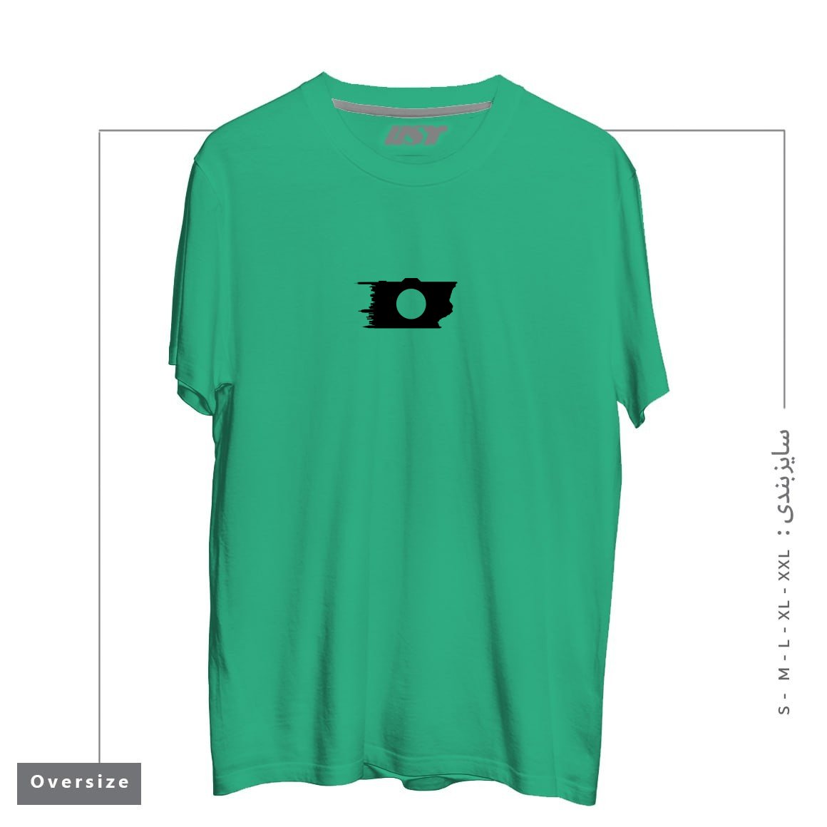 طرح PHOTOGRAPHER4 تیشرت اورسایزرنگ سبز