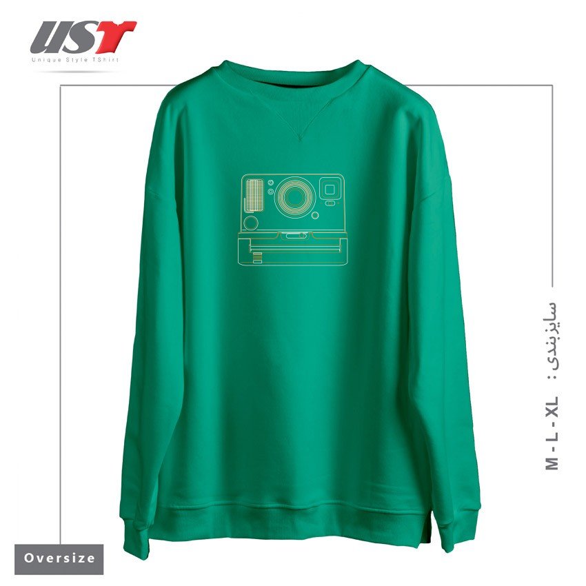 سوییشرت اورسایز طرح POLAROID ONESTEP2